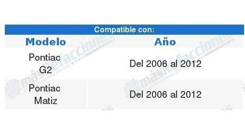Manija Exterior Pontiac Matiz Corrugado Negro 2009 2010 2011