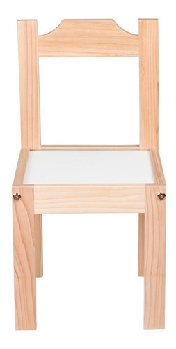 Silla Infantil De Madera Para Niñas Pequeñas Duduk Color de la estructura de la silla Blanco