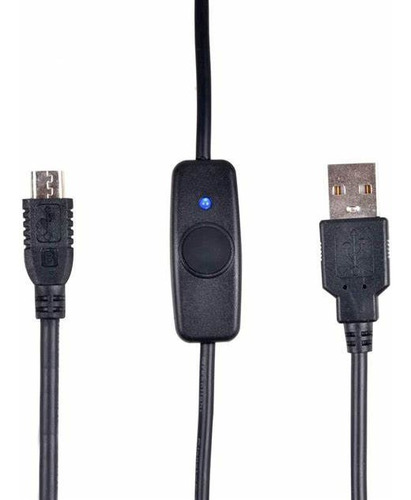 Cable Micro Usb Con Switch Para Raspberry Pi- Geek Factory R