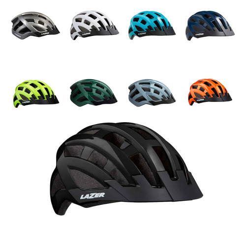 Capacete Lazer Compact Diversas Cores (54-61) In Mold Cor Vermelho Tamanho Único