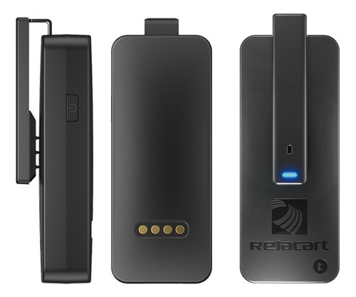 Micrófono Inalámbrico Doble Relacart Mi3 iPhone & Android Color Negro