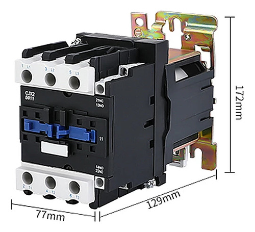 Contactor Para Electrodomésticos Practinet 50 Amper Cjx2-5011 24vca