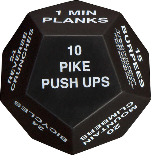 Exercise Dice For Fitness, Gym Workouts, Wod, Home Bodyweigh