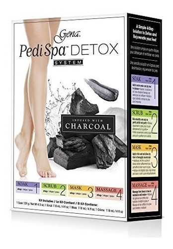 Cremas Para Pies - Gena Pedi Spa Detox Black Charcoal Para D