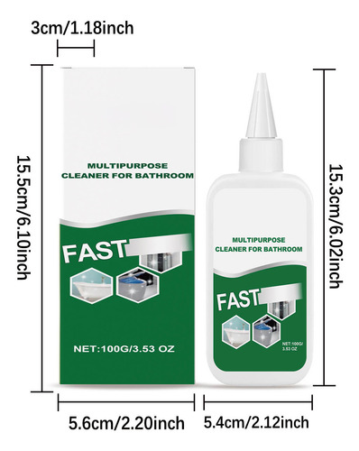 Limpiador Multiusos Para Baño De 100 Ml, Limpiador Multiusos