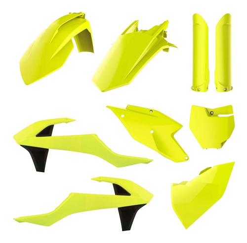 Kit Plasticos Ktm Sx Varias 2016-18  Amarillo Fluo Restyling