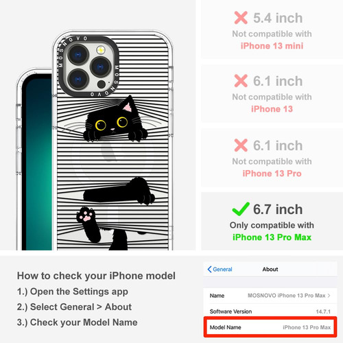 Capa De Telefone Mosnovo Compatível Com iPhone 13 Pro Max