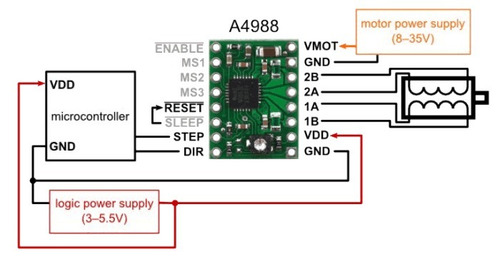 Driver Pololu A4988 C/disipador Impresora 3d Stepper Motor