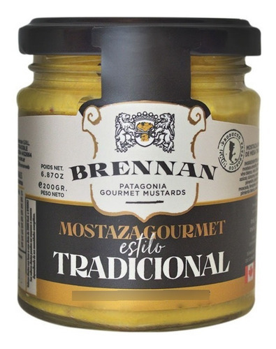 Mostaza Gourmet Estilo Tradicional 200 Gr. Marca Brennan