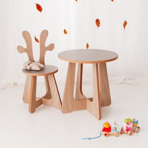 Imagen 3 de 10 de Juego De Mesa 45 Cm + 4 Sillas Para Niños - Envío Gratis