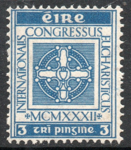 Irlanda Sello Mint Cruz Céltica X 3 Pence Año 1932 