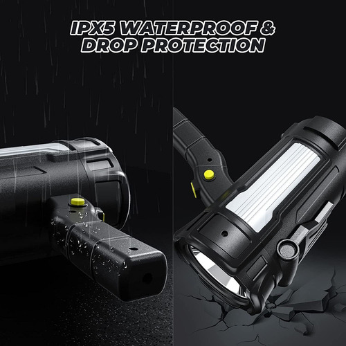 W Linterna De Reflector Recargable De 100000 Lúmenes