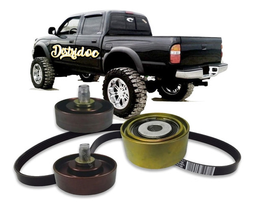 Kit Poly V Tensores Y Correa Toyota Hilux 1kd 2kd 2.5 3.0 