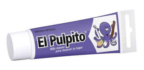 El Pulpito Mediano 120gr Pomo Adhesivo Pegamento Bguemes