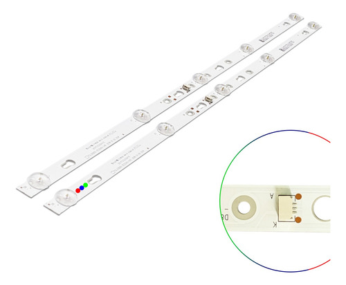 Kit Leds Tcl 32a323 (2tiras 5leds) - Aluminio, Promo*