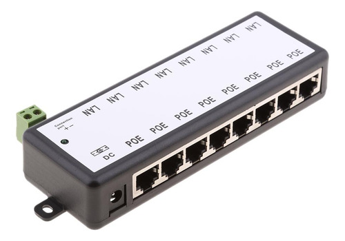 2x Adaptador De Corriente Ethernet 8 Ports 12-48v Equipo