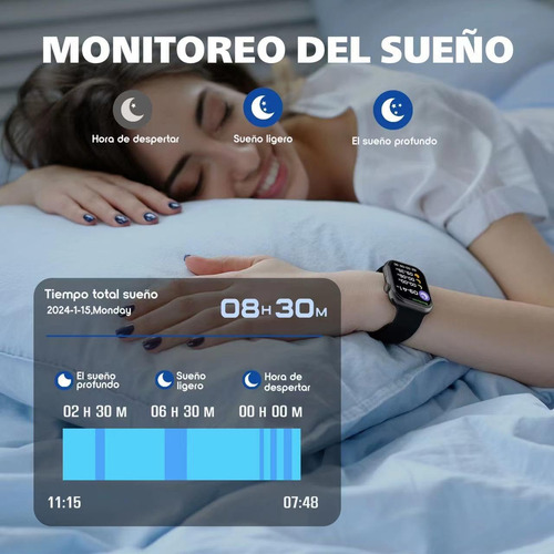 Reloj Inteligente T900 Ultra Isdewatch Smartwatch 49 Mm Para Hombre Y Mujer Compatible Con Ios Y Android Llamadas Notificaciones Deportes Sensor De Ritmo Cardiaco Plata