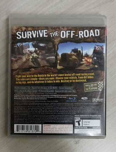 Motor Storm, Playstation 3, Seminovo, Físico; (Usado)