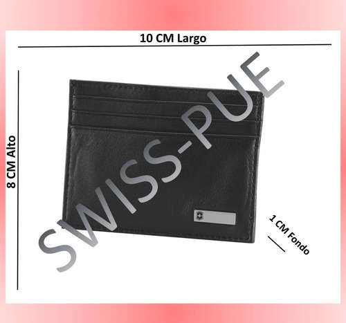 Imagen 2 de 4 de Sujetabilletes De Piel Con Clip, Rome, Victorinox (30163001)
