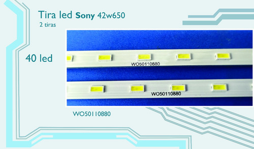Kit Tiras Led Compatibles Con: Kdl-42w650 (2pzs)