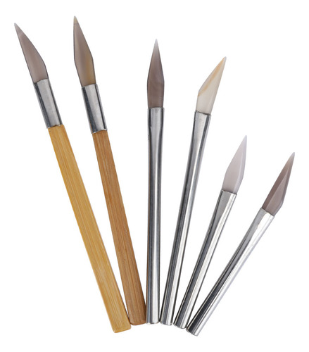 Bruñidores De Ágata Kit De Herramientas Para Joyeria 6 Pcs