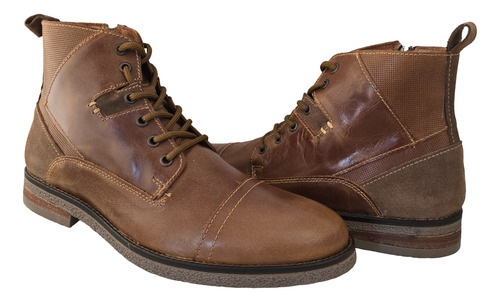 Botas Botines Hombre Vestir Christian Gallery 3801-1pg Cafe