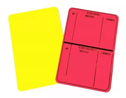 Juego de tarjetas de PVC para árbitro de fútbol, conjunto de tarjetas de  árbitro de fútbol