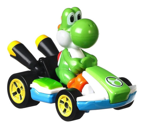 Hot Wheels Mario Kart Yoshi E Standart Kart Da Mattel Gbg25