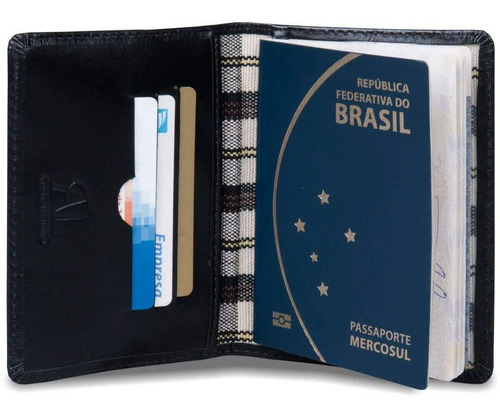 Capa Para Passaportes Couro Legitimo