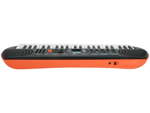 Imagen 7 de 10 de Teclado musical Casio Mini SA-76 44 teclas negro/naranja