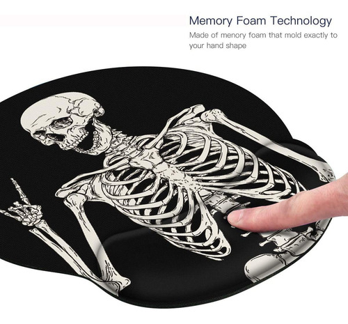 Britimes Ergonomic Mouse Pad With Wrist Support Black Hum...
