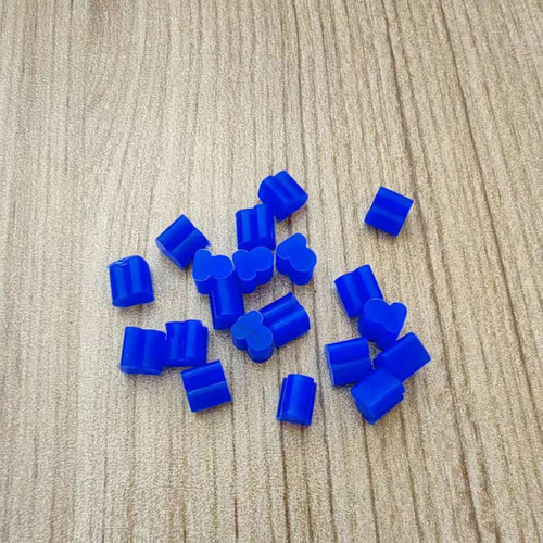2 X 10x Alto Trompas Almohadillas De Silicona 4mm Azul