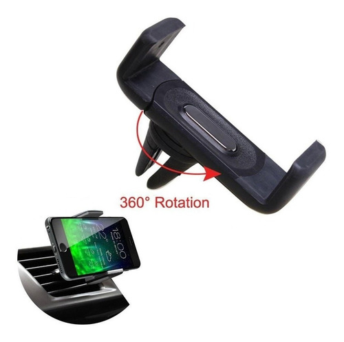 Imagen 4 de 6 de Holder / Soporte Celulares Para Rejillas De Aire · Gira 360°