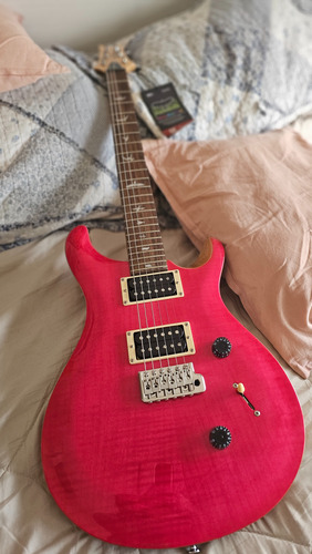 Guitarra Prs Se Custom 24 Rosa (sin Uso) Diestro Rosa (Usado)