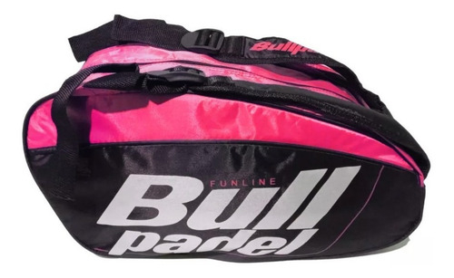 Bolso Padel Bullpadel Funline Paletero Mochila Paddle Color Negro/rosa