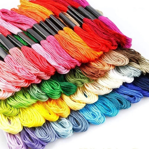 Imagen 3 de 5 de Hilos De Bordar 100 Unidades Gama De Colores / Rrstore
