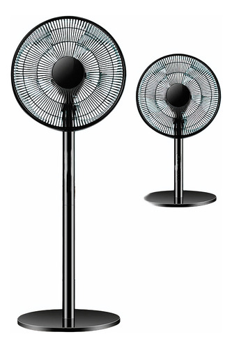 Set 2 Ventilador Piso Pedestal 3 Velocidades 5 Aspas Abanico