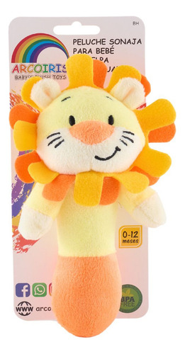 Sonaja Infantil Animales 16 Cm Peluche Felpa Didáctico