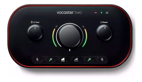 Interfaz Podcast 2 Canales Focusrite Vocaster Two Premium