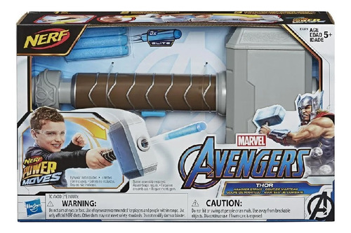 Avengers - Thor - Golpe De Martillo - Nerf - Marvel