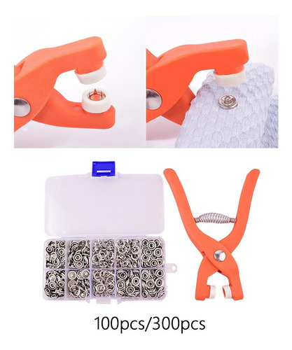Conjunto De Botões De Pressão Com Botões De 100 Pedaços