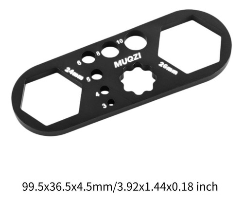 4 Llave Para Tapa De Horquilla De Bicicleta, Negro 24 Mm 26