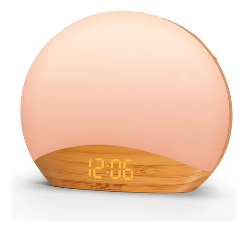 Reacher Reloj Despertador De Grano De Madera Y Maquina De So