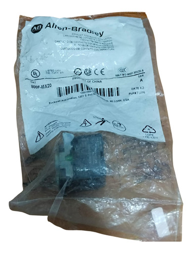 Allen-bradley Contact Cartridge With Latch 800f-mx20