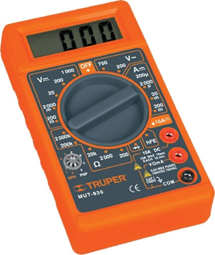 Tester Digital Truper Mut-830 Multimetro Corriente Ca Dc Bca