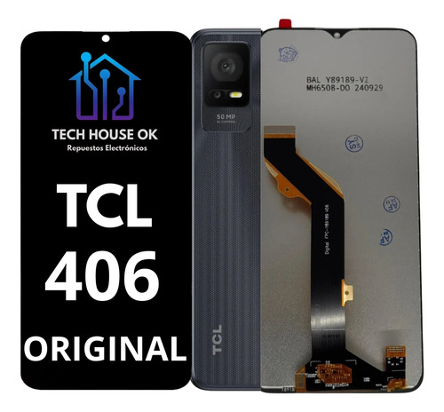 Modulo Pantalla Display Para Tcl 406 Calidad Original Negro