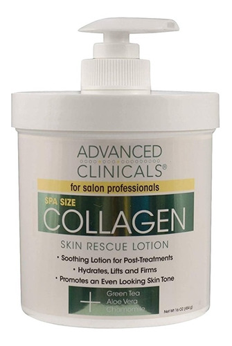 Advanced Clinicals Crema Para La Piel Collagen 454 G.