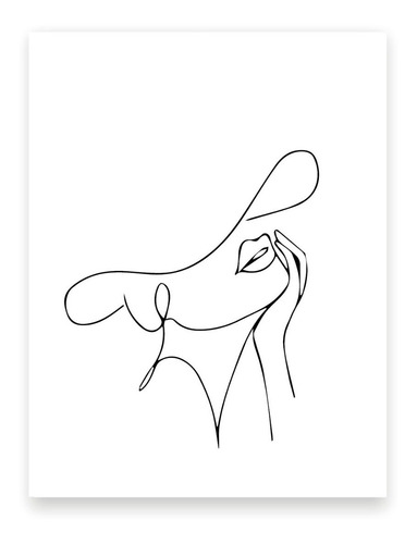 Láminas Para Cuadros 30x40 Silueta Pareja Beso Trazos Dibujo