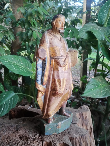 Antiga Imagem Sacra Barroca São José De Botas - R 10465 (Usado)