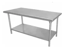 Comprar Mesas De Trabajo En Acero Inoxidable Con Entrepaño 55x100